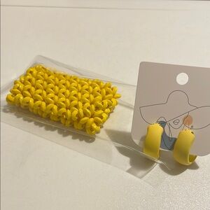 #099.  Beaded Bracelet and Earrings Set